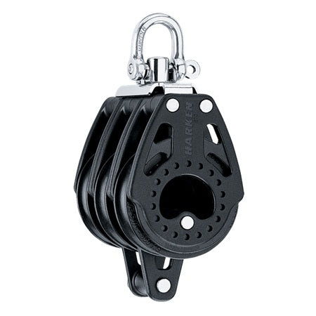 Harken 57mm Carbo Block, 3-scheibig mit Hundsfott